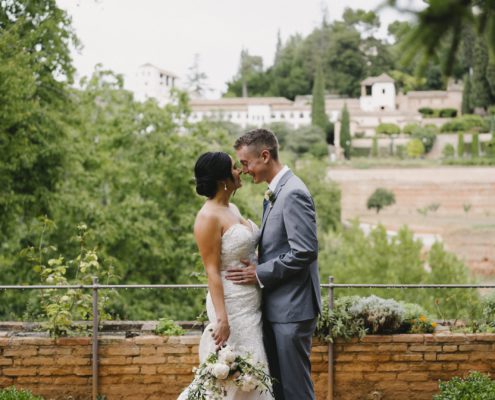 romántico elopement en Granada