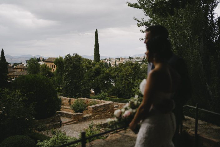 romántico elopement en Granada