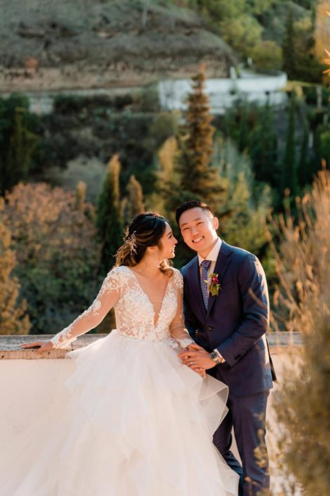 un elopement al atardecer en el sur de españa