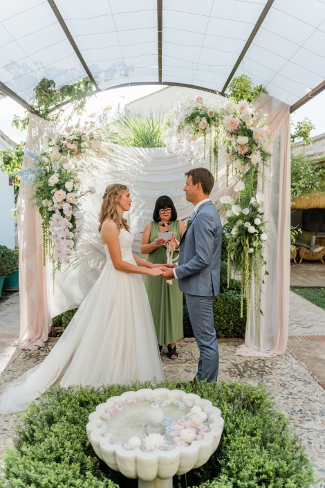 boda íntima de D&M